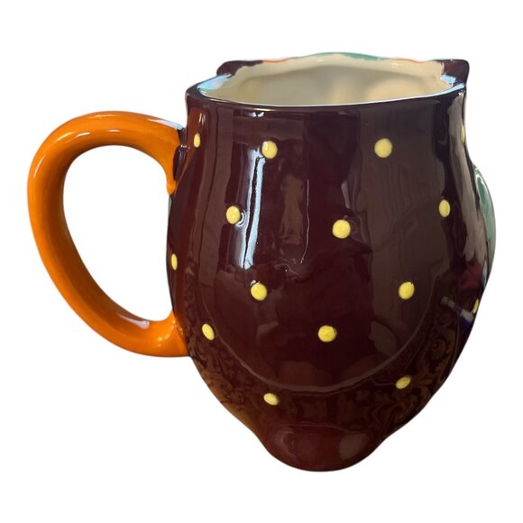 Colorful Owl Shaped Ceramic Mug – 4 x 3.5 in – Thick, Quality Feel – Dishwasher - Picture 2 of 4